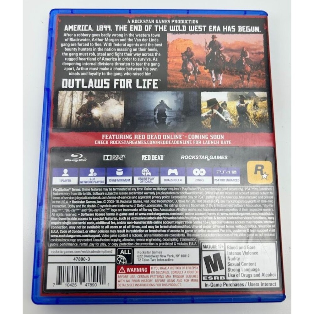Red Dead Redemption 2 ps4 - Tested - Picture 2 of 4